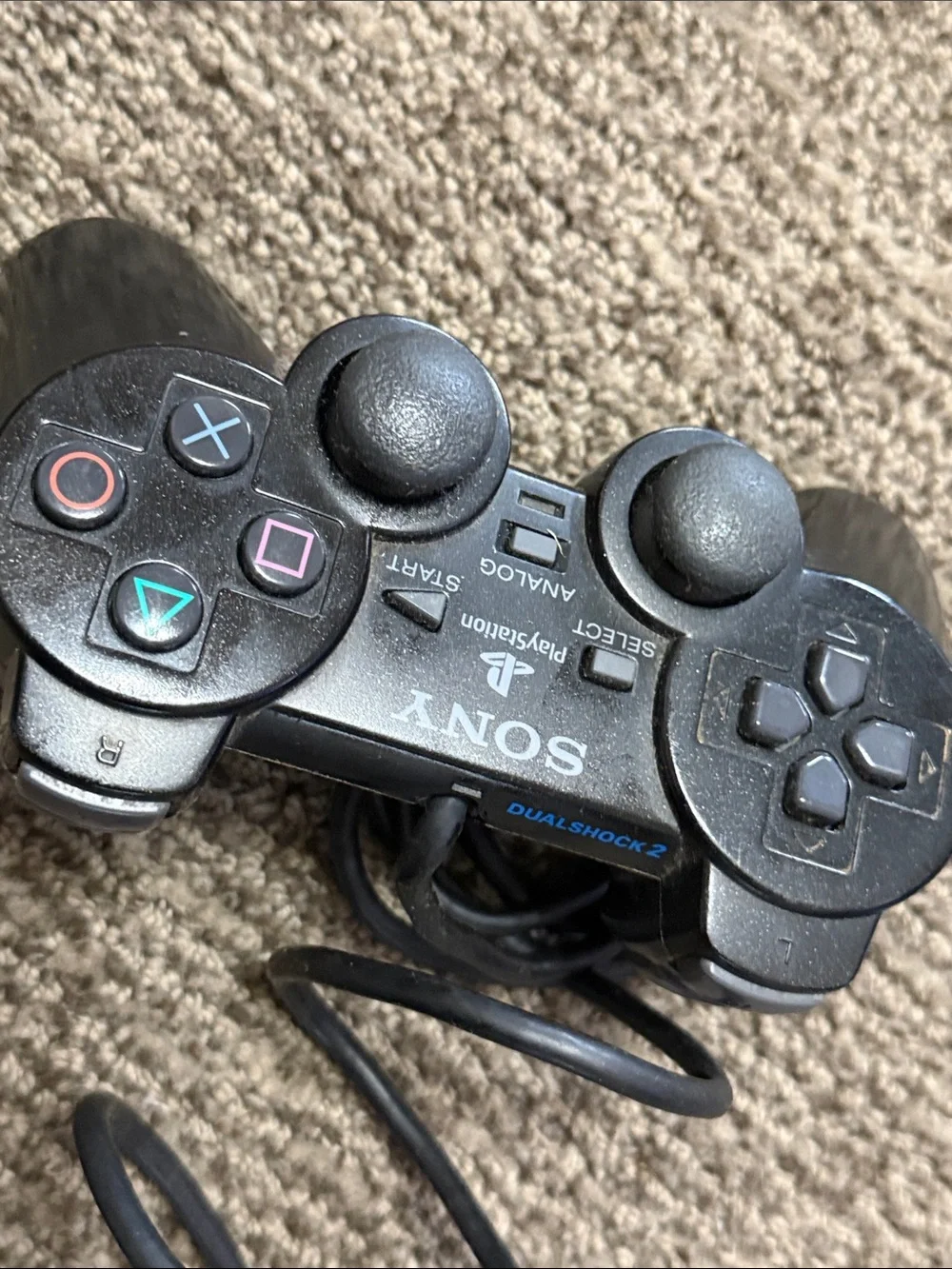 Sony Black PlayStation Wired Dual Analog Controller